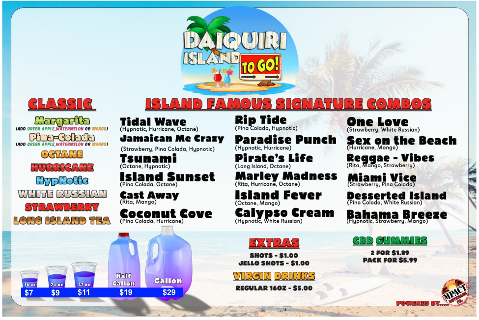 Happy Vibes Daiquiris Happiest Daiquiris on Earth